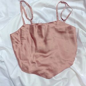 Satin crop top